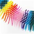 Guirnalda alargada multicolor con flecos 2mts