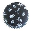 Pirotín negro calaveras 50u