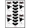 Stickers plancha fantasmas, murciélagos y arañas 20s 1u