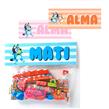 Carpitas cierra bolsa Bluey Pers (incl bolsas) 8u