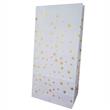 Bolsa con base estrellitas plateadas blancas 10u