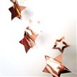 Guirnalda estrellas lisas rose gold