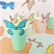 Apliques para vasos mariposas 12u