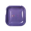 Plato cuadrado chico liso violeta 8u