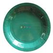 Plato redondo gde. liso verde 8u