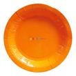 Plato redondo gde. liso naranja 8u
