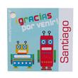 Tarjetitas Robots 20u Pers