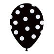 Globos lunares fondo negro 10u