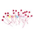 Pinches gibre pelotitas rojas 6u