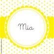 Tarjetitas pintitas amarillo 20u Pers