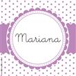 Tarjetitas pintitas violeta 20u Pers