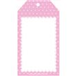 Tarjetas largas con cinta rosa con Pintitas y cinta 24u Lisos o Pers