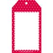 Tarjetas largas con cinta roja pintitas 24u Lisos o Pers