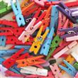 Broches lisos mini multicolor 10u