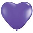 Globos corazón violeta 6u