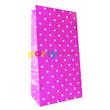 Bolsa con base lunares fucsia 10u