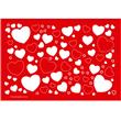 Individuales corazones 8u