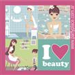 Stickers cuad. Spa Party 12u
