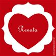 Stickers cuad. corazones 12u Pers