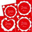 Tarjetitas corazones Pers 20u surtidas