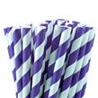 Bombillas rayas violeta 12u