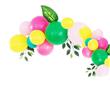 Arco de Globos Deco pared. Tropical con hojas