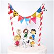 Mini banderín torta Set Snoopy con personajes