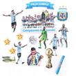 Escenografia Futbol Argentina y bengala