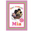 Afiche Pers. Masha y el Oso