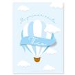 Afiche Pers. Globo aeroestatico blue