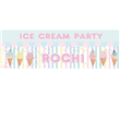 Banner de papel Pastel Ice Cream Pers.