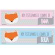 Banner de papel Little Fox (celeste o rosa)