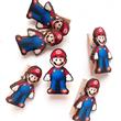 Broches Mario Bros (fibrofacil)10u