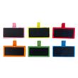 Broches con pizarras multicolor 6u