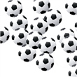Confetti mini pelotas de futbol 24u
