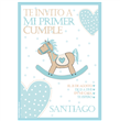 Invitación Baby Blue Horse 8u