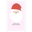 Stickers Plancha rectangulares Pink Papá Noel