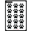 Stickers plancha Huellas 15s 1u