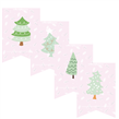 Stickers para doblar Navidad Rosa 16u