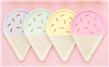 Plato forma helado MIX 4u