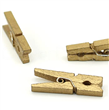 Broches lisos dorados 10u