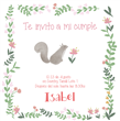 Invitación Bosque BOHO cuadrada Pers