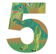 Letra o Nro. para decorar Dinosaurio