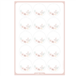 Stickers plancha Rabbit Flower 15s 1u