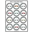 Stickers plancha redondas Autitos Vintage 12s 1u