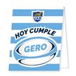Carpita cartel RUGBY pelota 2u Pers
