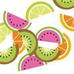 Confetti frutas en mitades 20u