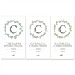 Estampita Aro de flores 12u
