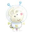 Globo Peppa- Richard coneja espacial 80cm