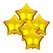 Globo estrellas dorado 5u 20cm